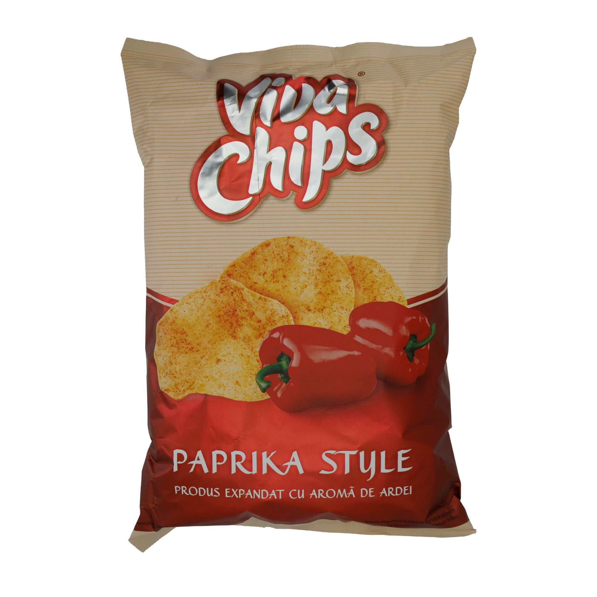 Kartoffelsnack Viva Chips | Paprika Style | Knusprig, Paprikageschmack | 100 g VIVA CHIPS